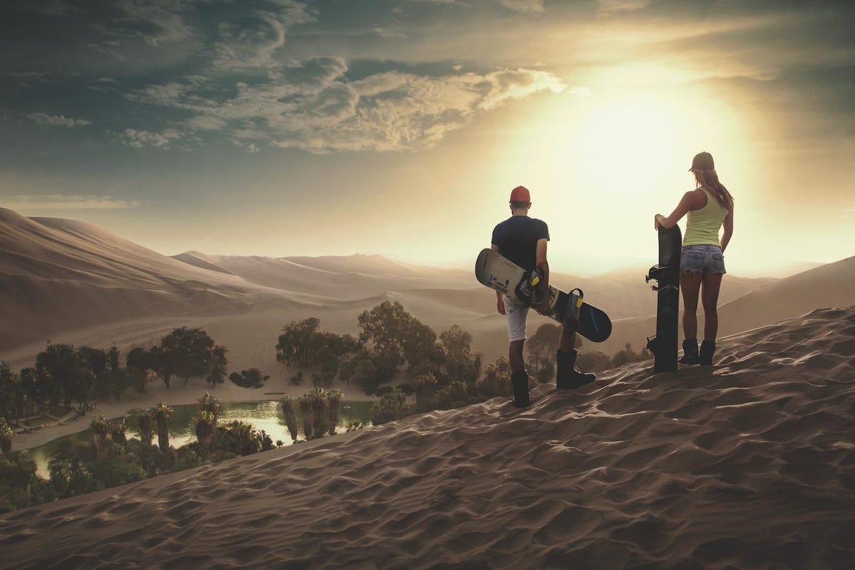 De zandduinen van Peru